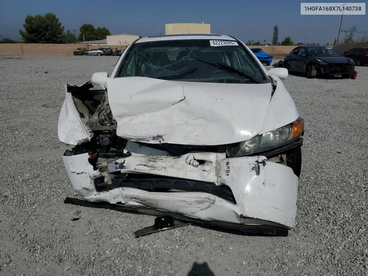 2007 Honda Civic Ex VIN: 1HGFA168X7L140738 Lot: 62223595