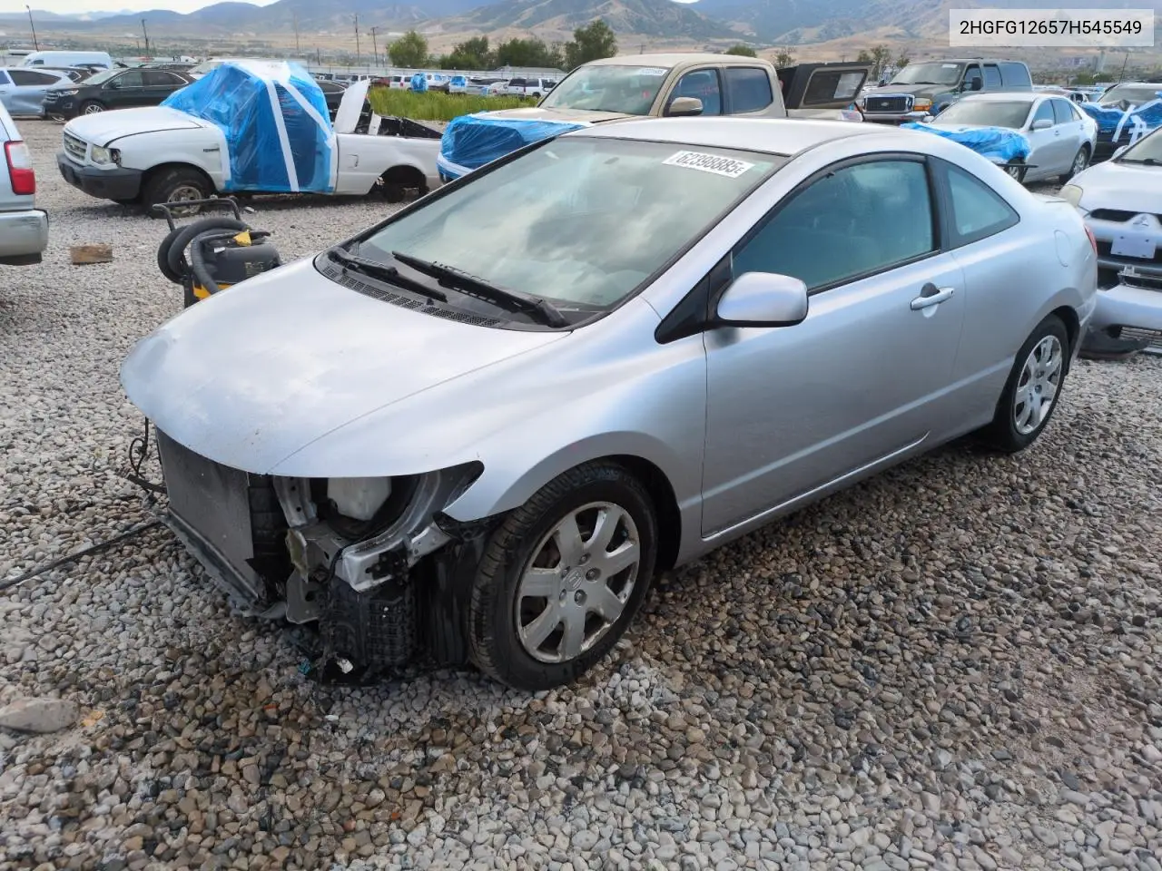 2007 Honda Civic Lx VIN: 2HGFG12657H545549 Lot: 62398885