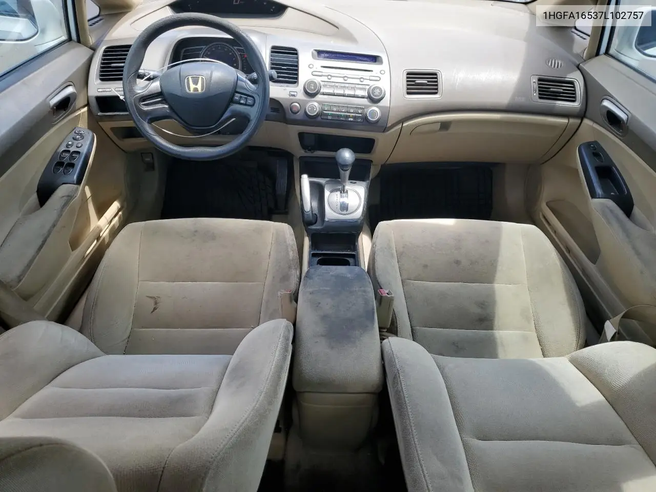 2007 Honda Civic Lx VIN: 1HGFA16537L102757 Lot: 62793625