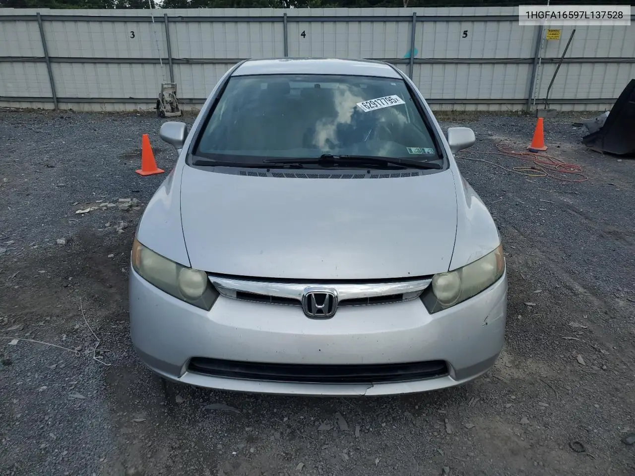 2007 Honda Civic Lx VIN: 1HGFA16597L137528 Lot: 62917795