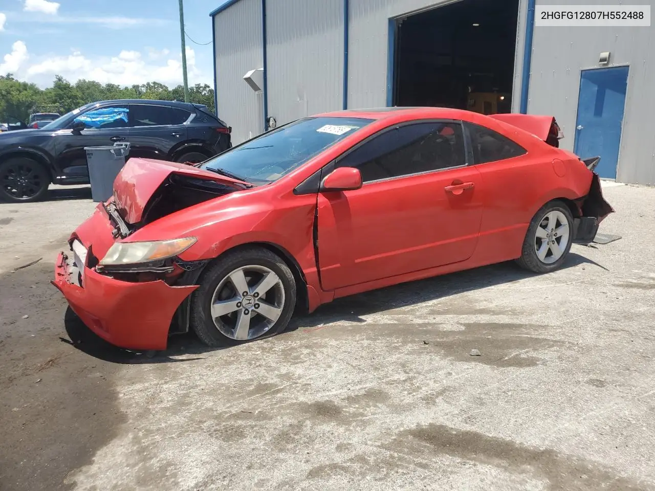 2007 Honda Civic Ex VIN: 2HGFG12807H552488 Lot: 62918755