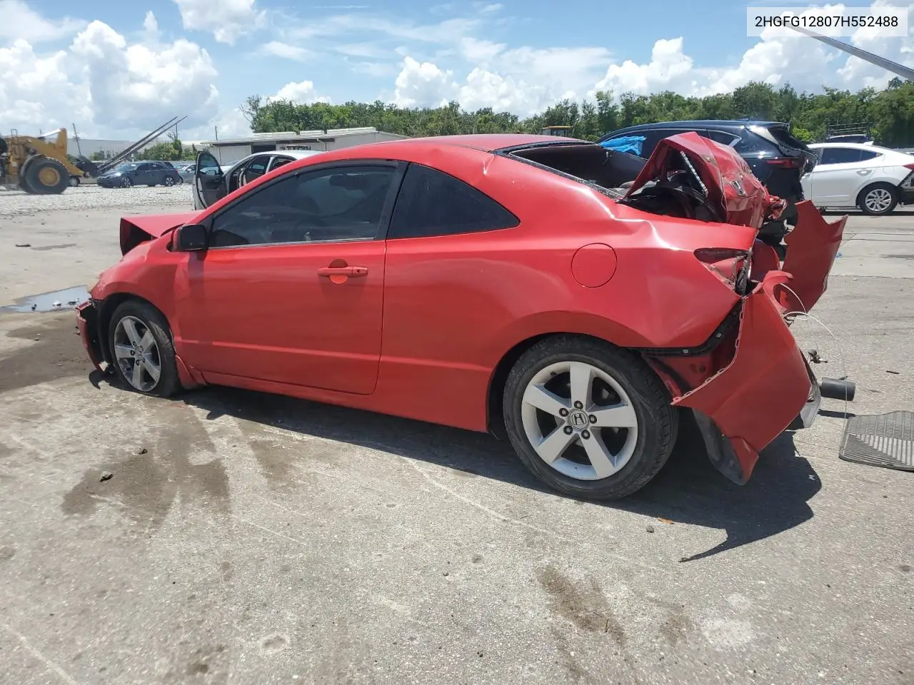 2007 Honda Civic Ex VIN: 2HGFG12807H552488 Lot: 62918755
