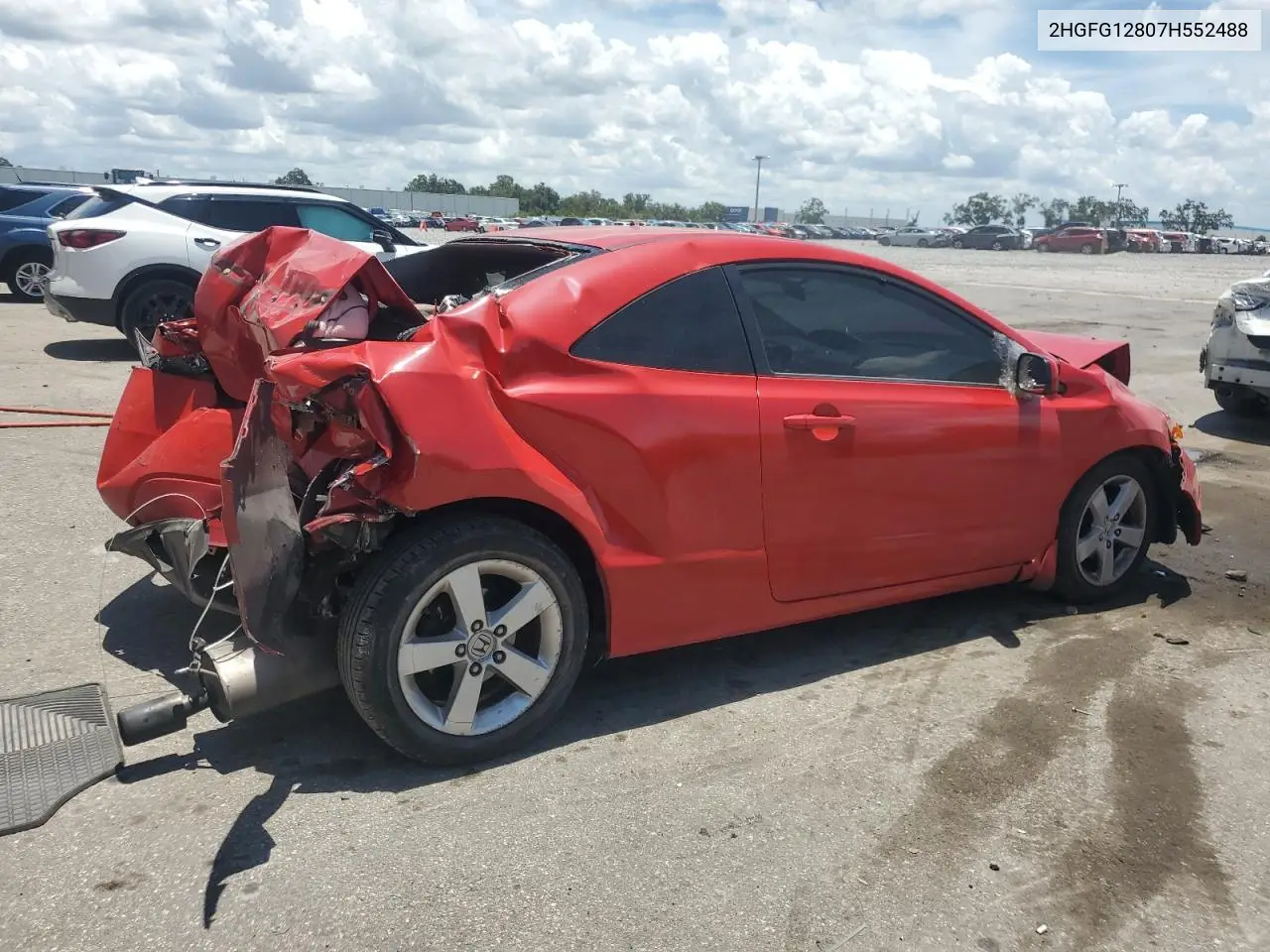 2007 Honda Civic Ex VIN: 2HGFG12807H552488 Lot: 62918755