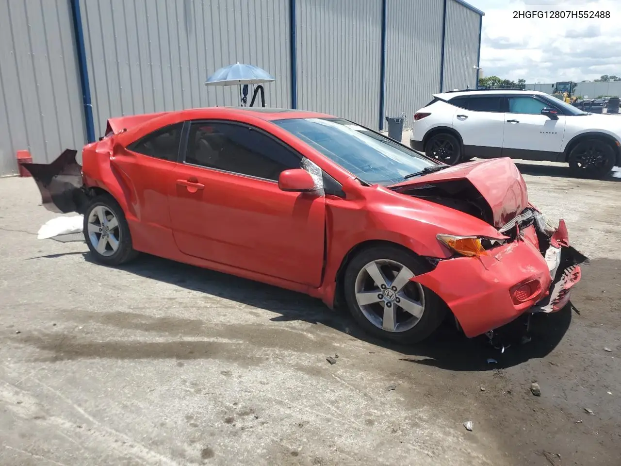 2007 Honda Civic Ex VIN: 2HGFG12807H552488 Lot: 62918755