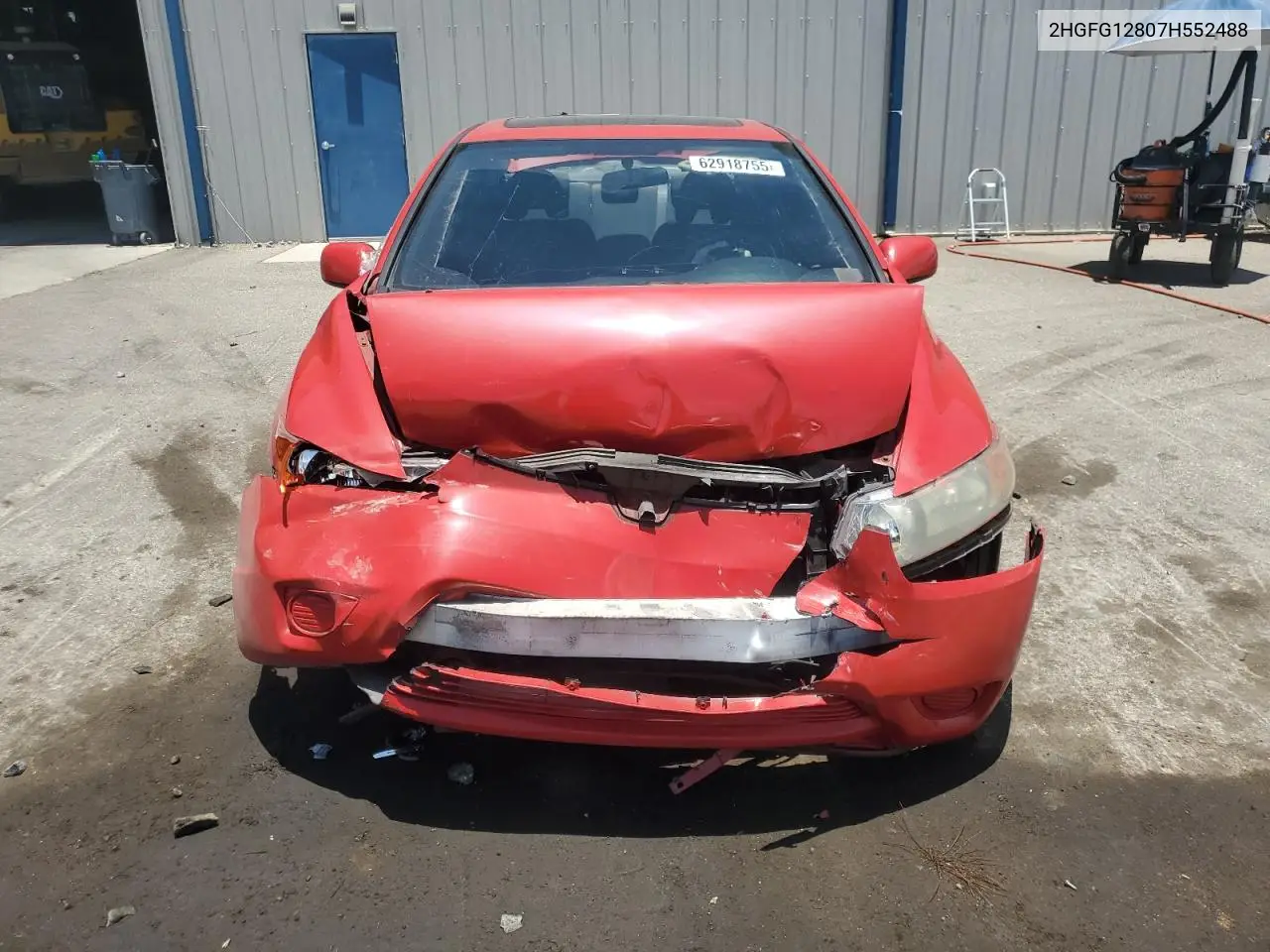 2007 Honda Civic Ex VIN: 2HGFG12807H552488 Lot: 62918755