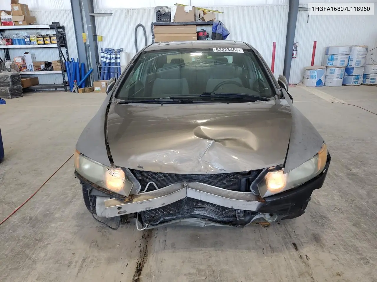 2007 Honda Civic Ex VIN: 1HGFA16807L118960 Lot: 63023455