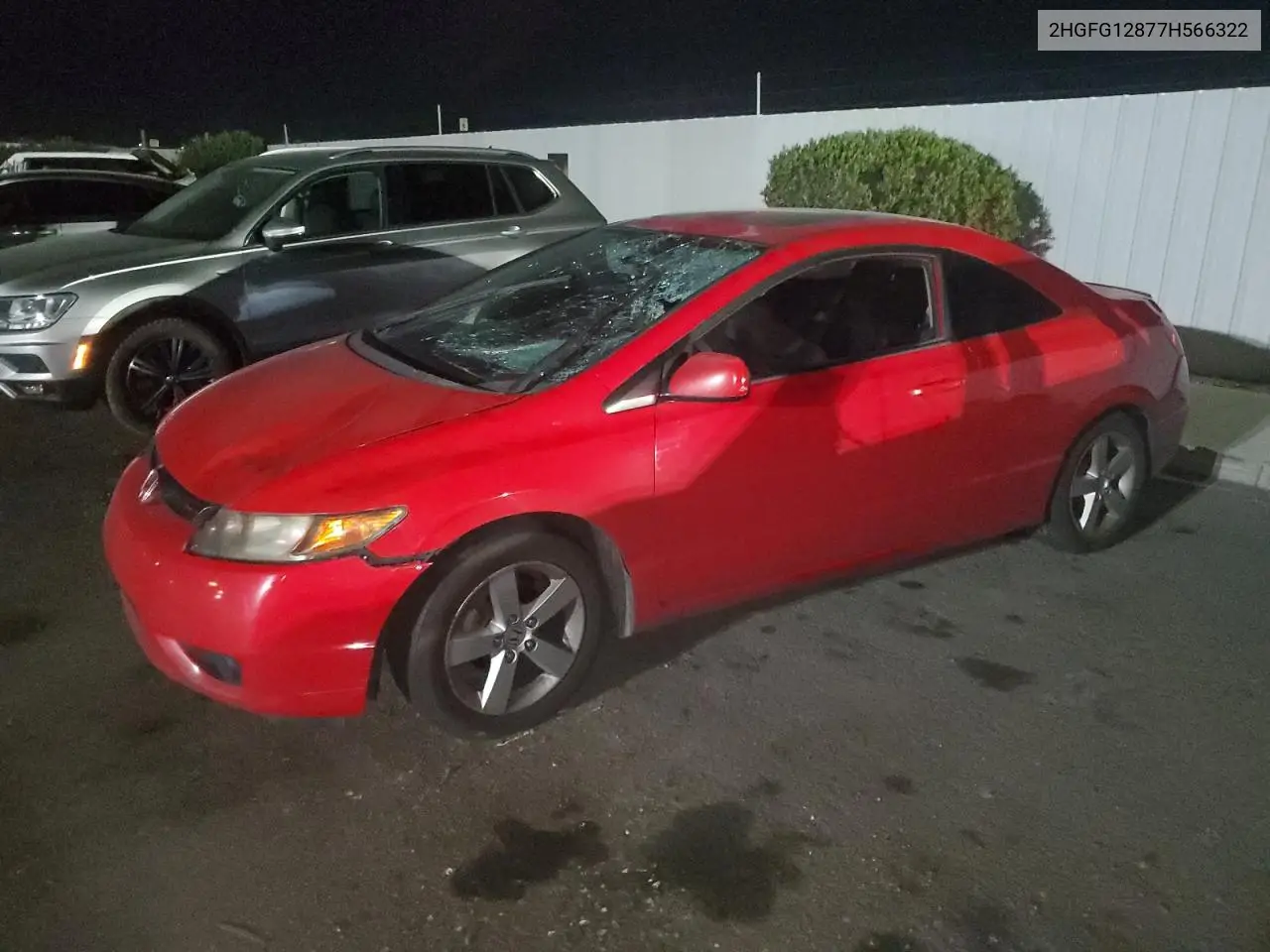 2007 Honda Civic Ex VIN: 2HGFG12877H566322 Lot: 63151075
