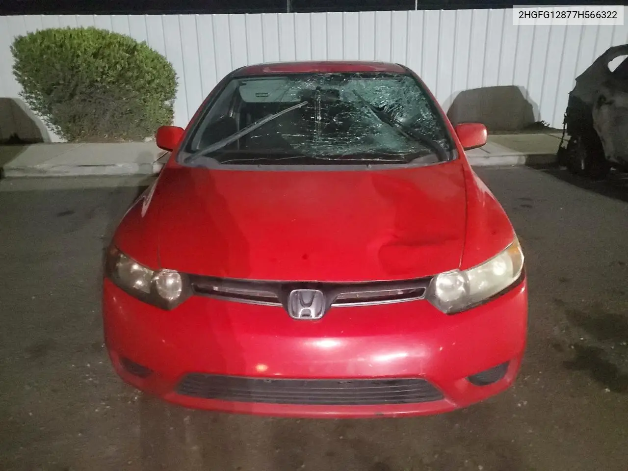 2007 Honda Civic Ex VIN: 2HGFG12877H566322 Lot: 63151075