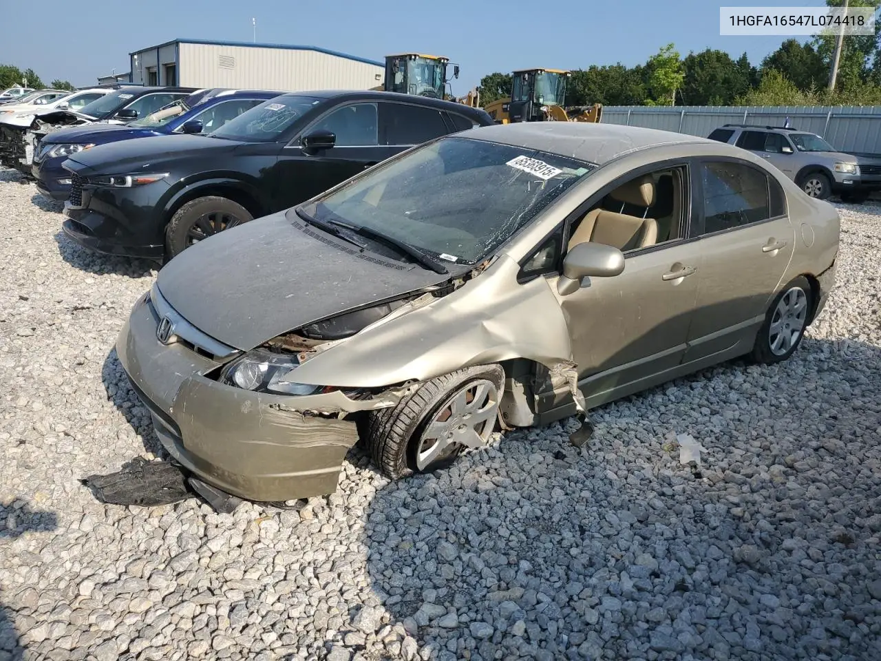 2007 Honda Civic Lx VIN: 1HGFA16547L074418 Lot: 65363915