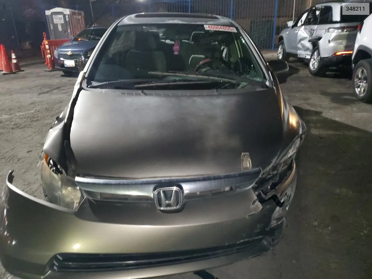2008 Honda Civic Ex VIN: 2HGFA16848H348211 Lot: 46004855
