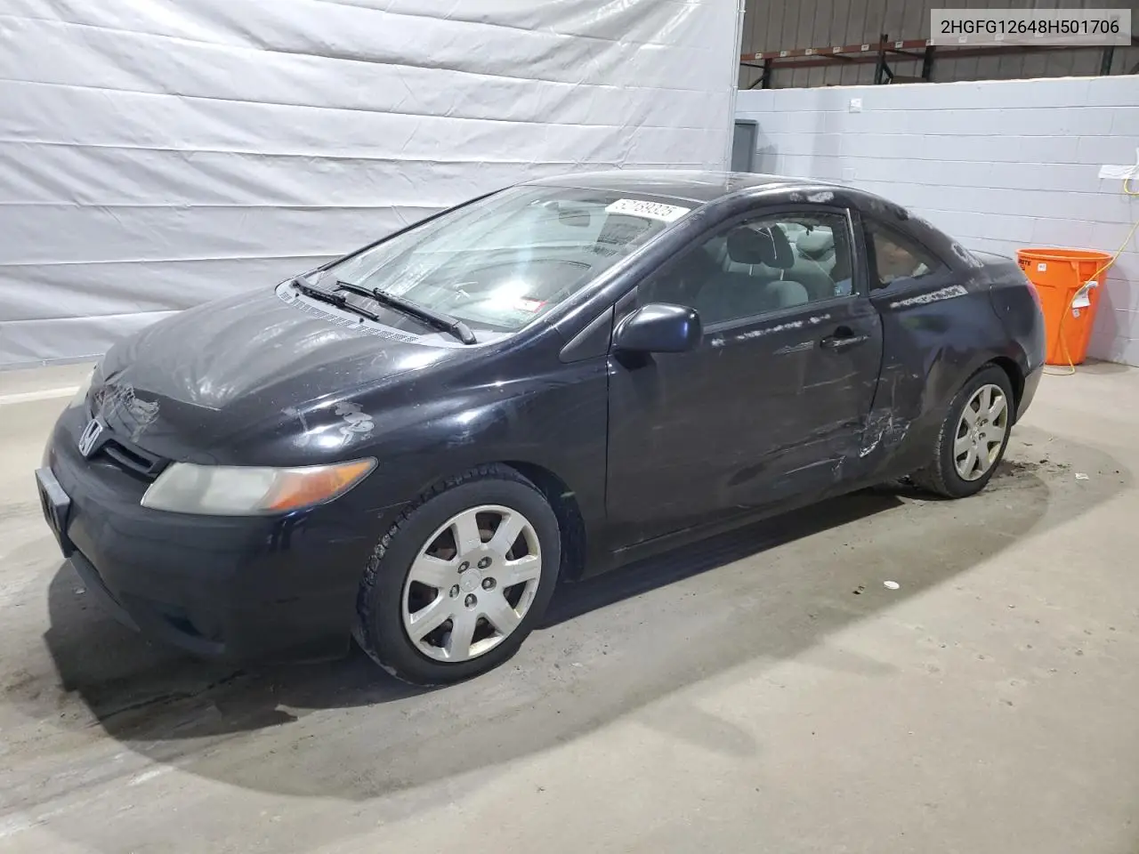 2008 Honda Civic Lx VIN: 2HGFG12648H501706 Lot: 52189325
