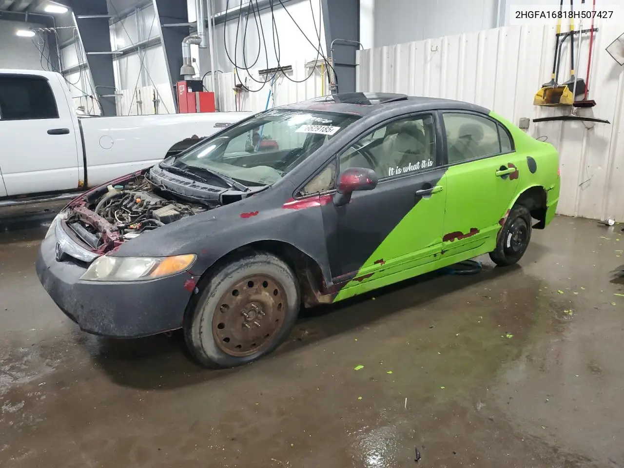 2008 Honda Civic Ex VIN: 2HGFA16818H507427 Lot: 56629185