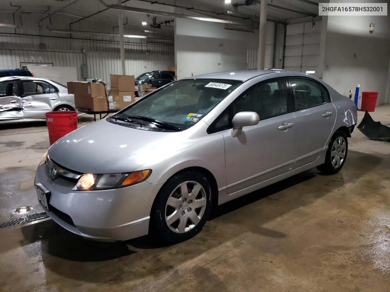2008 Honda Civic Lx VIN: 2HGFA16578H532001 Lot: 56640475