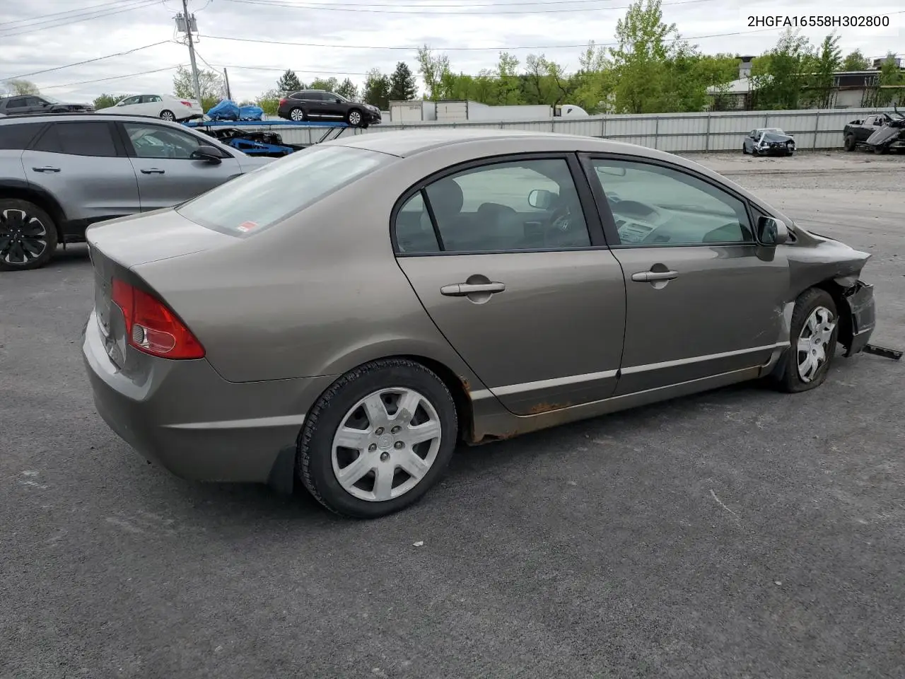 2008 Honda Civic Lx VIN: 2HGFA16558H302800 Lot: 56826445