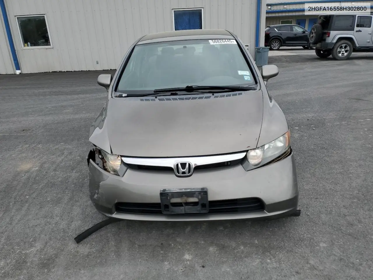 2008 Honda Civic Lx VIN: 2HGFA16558H302800 Lot: 56826445