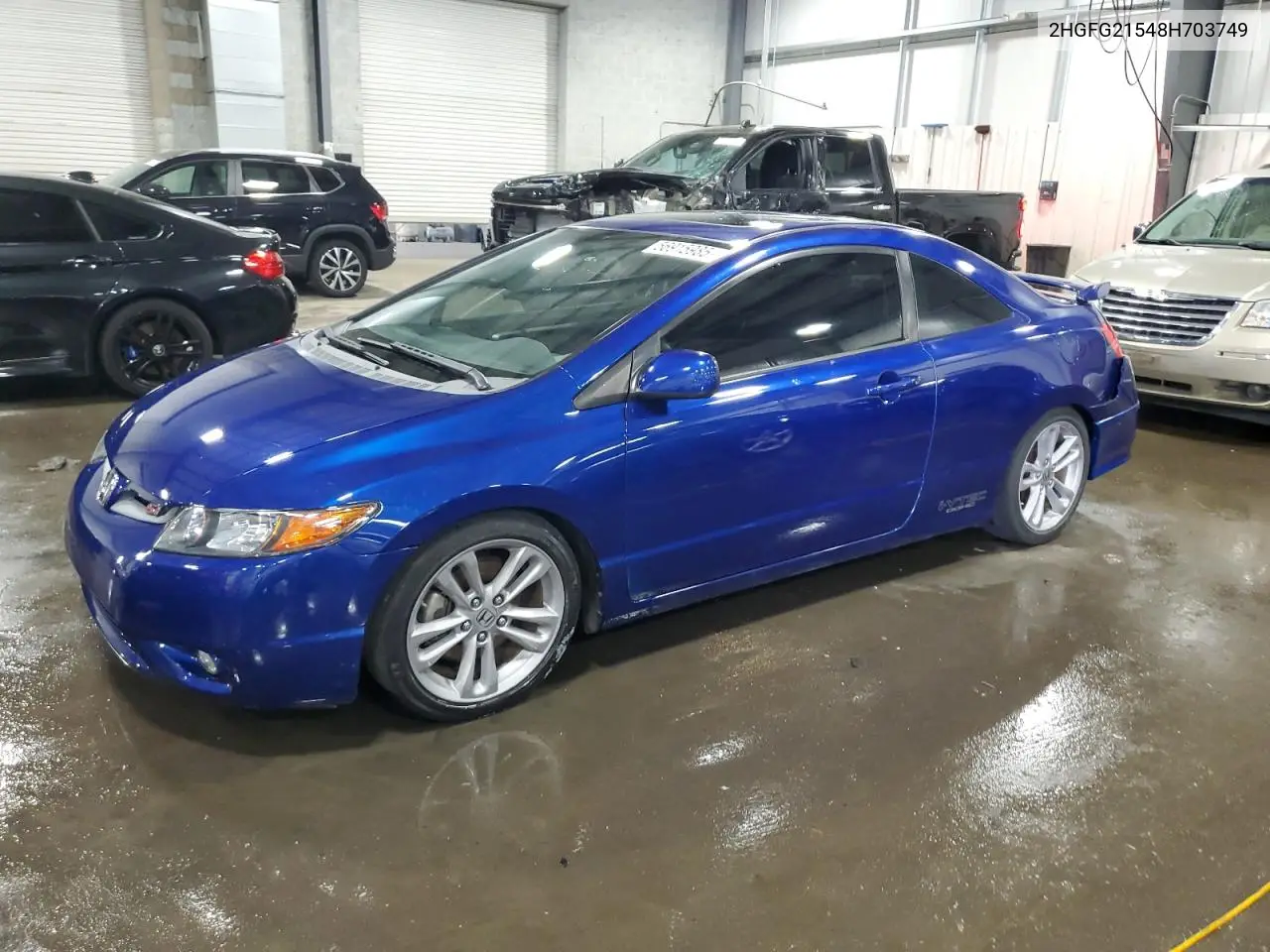 2008 Honda Civic Si VIN: 2HGFG21548H703749 Lot: 56915985