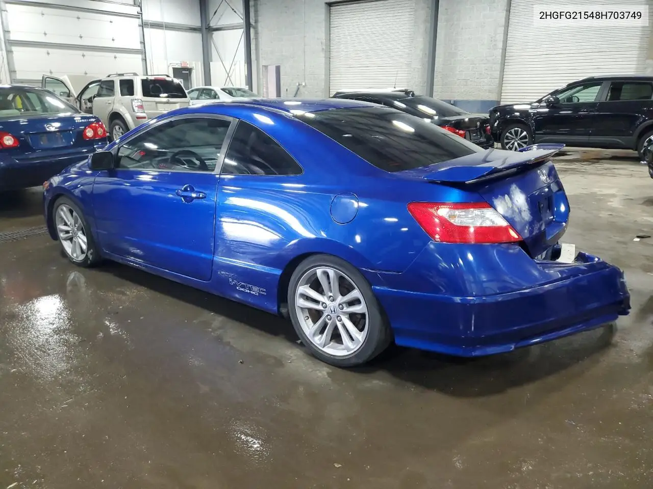 2008 Honda Civic Si VIN: 2HGFG21548H703749 Lot: 56915985