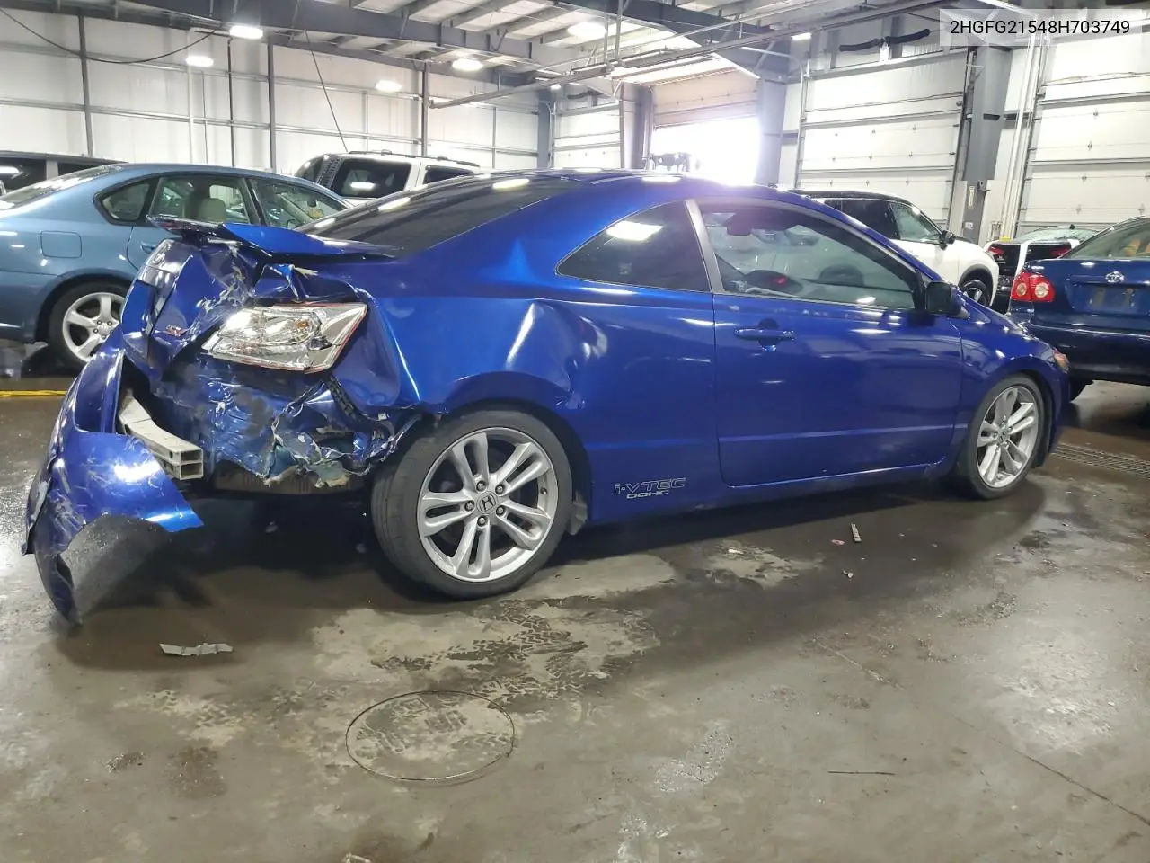 2008 Honda Civic Si VIN: 2HGFG21548H703749 Lot: 56915985