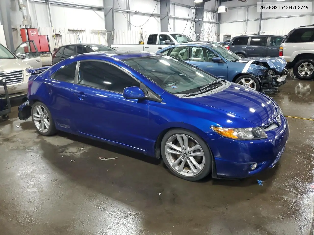 2008 Honda Civic Si VIN: 2HGFG21548H703749 Lot: 56915985