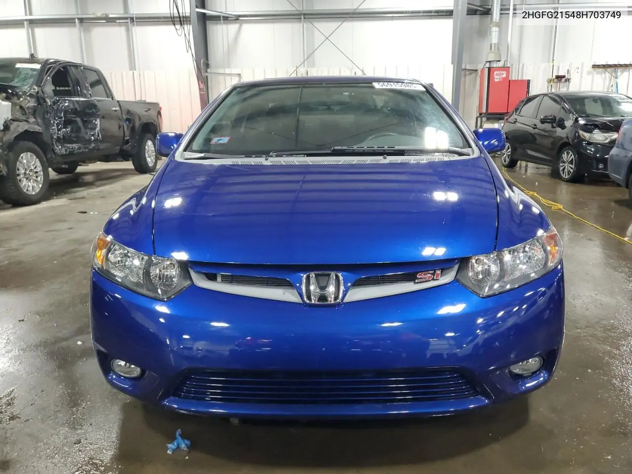 2008 Honda Civic Si VIN: 2HGFG21548H703749 Lot: 56915985
