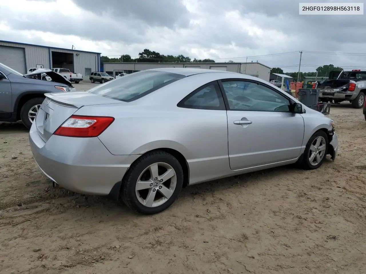 2008 Honda Civic Ex VIN: 2HGFG12898H563118 Lot: 56943205