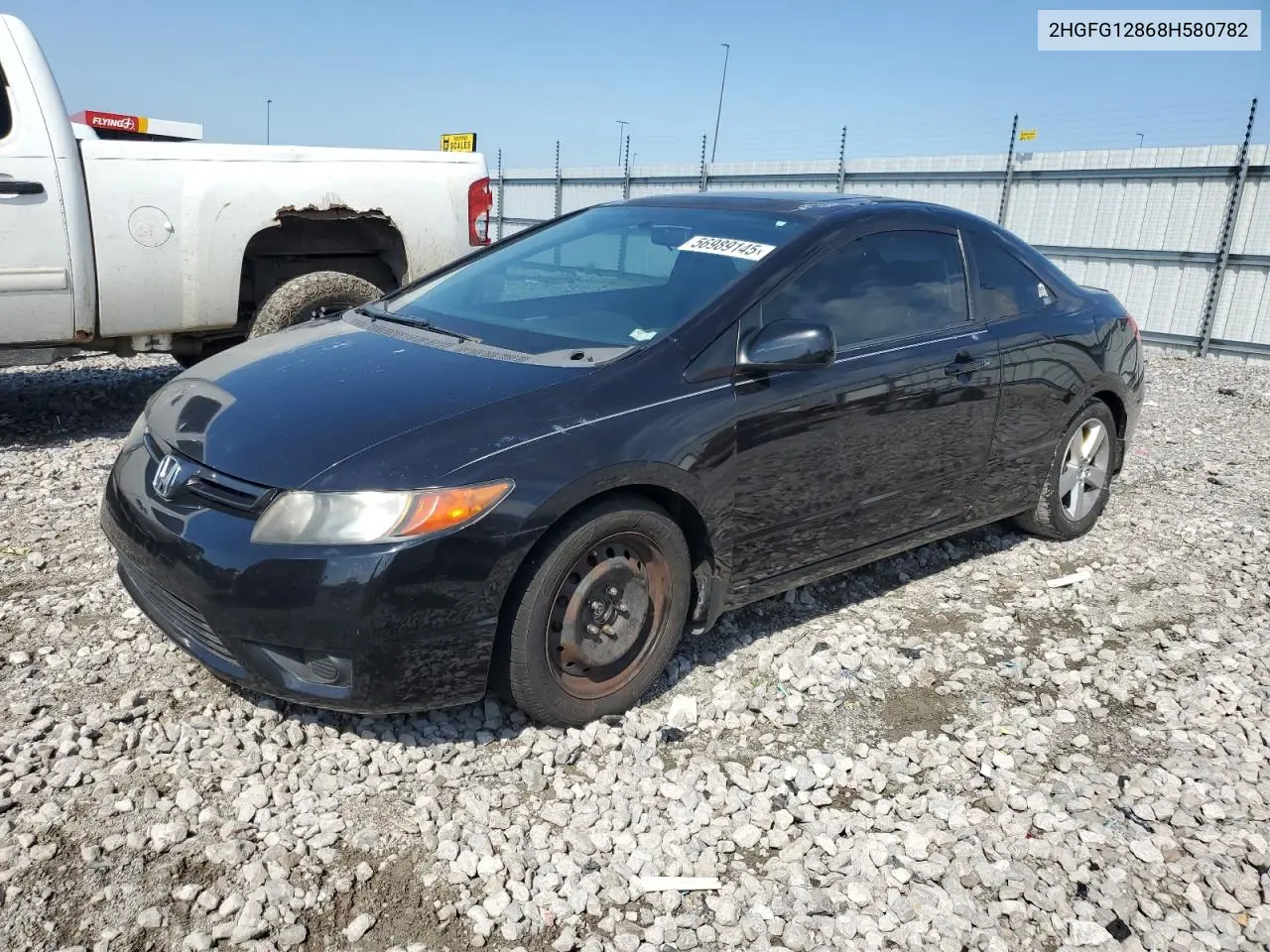 2008 Honda Civic Ex VIN: 2HGFG12868H580782 Lot: 56989145