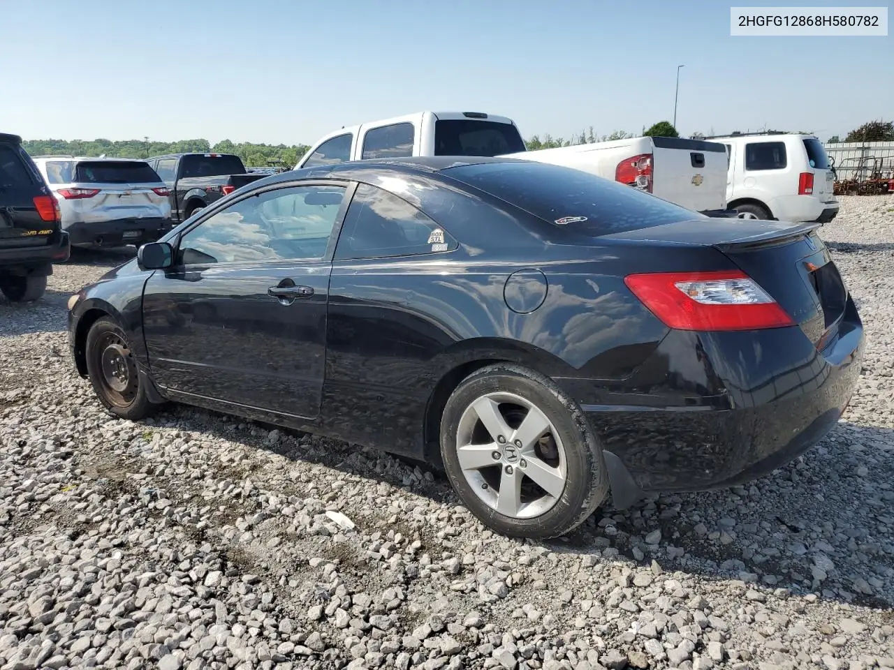 2008 Honda Civic Ex VIN: 2HGFG12868H580782 Lot: 56989145