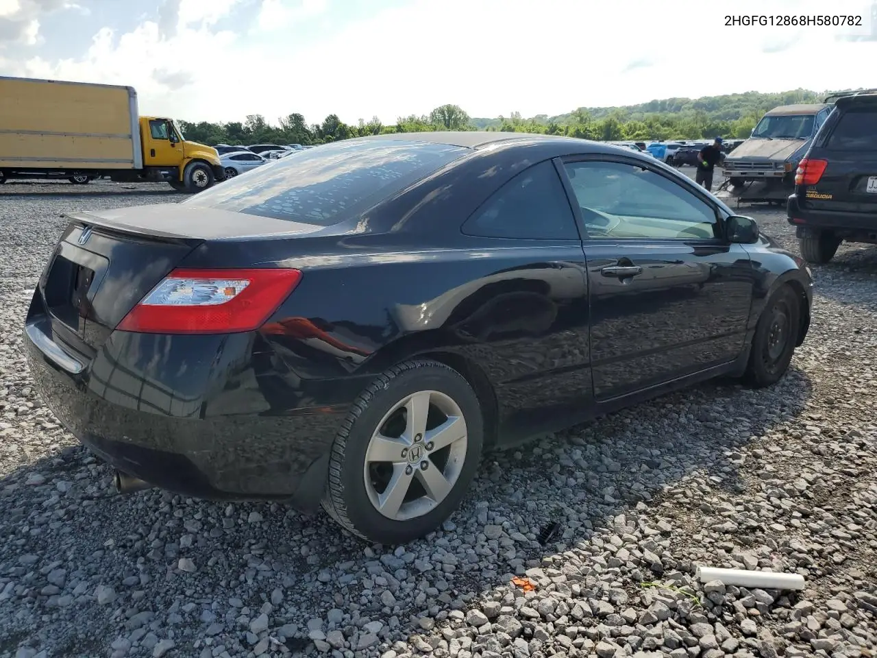 2008 Honda Civic Ex VIN: 2HGFG12868H580782 Lot: 56989145