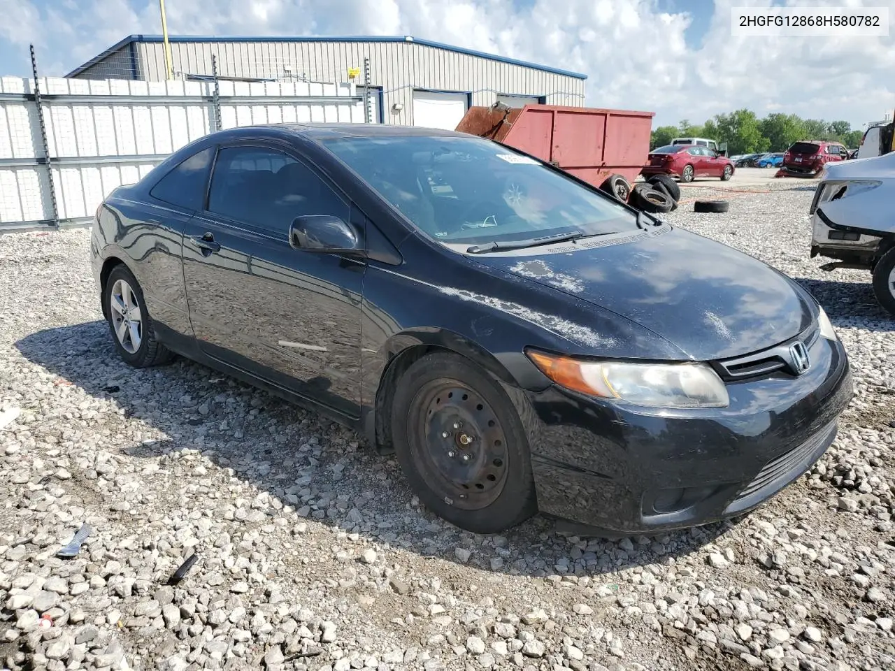 2008 Honda Civic Ex VIN: 2HGFG12868H580782 Lot: 56989145