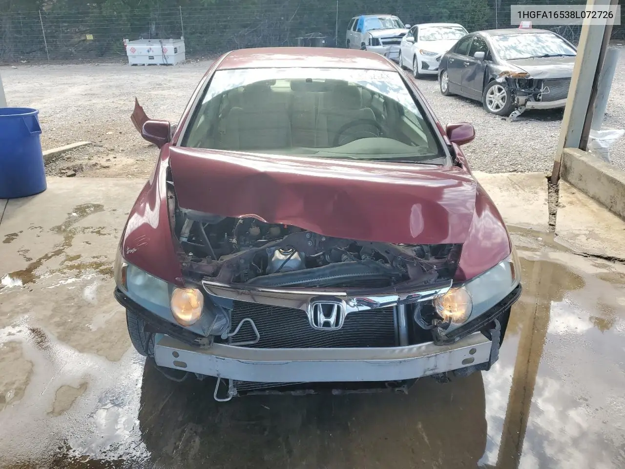 2008 Honda Civic Lx VIN: 1HGFA16538L072726 Lot: 57029435