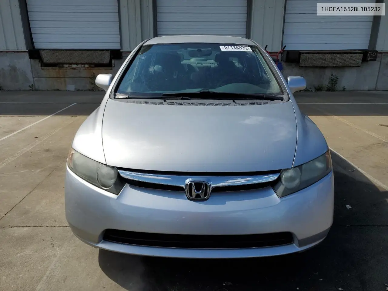 2008 Honda Civic Lx VIN: 1HGFA16528L105232 Lot: 57134095