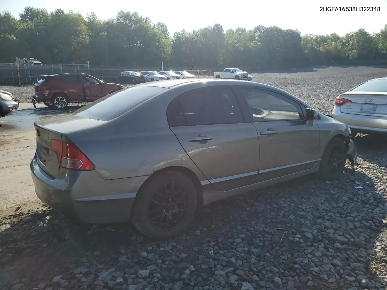 2008 Honda Civic Lx VIN: 2HGFA16538H322348 Lot: 61796975