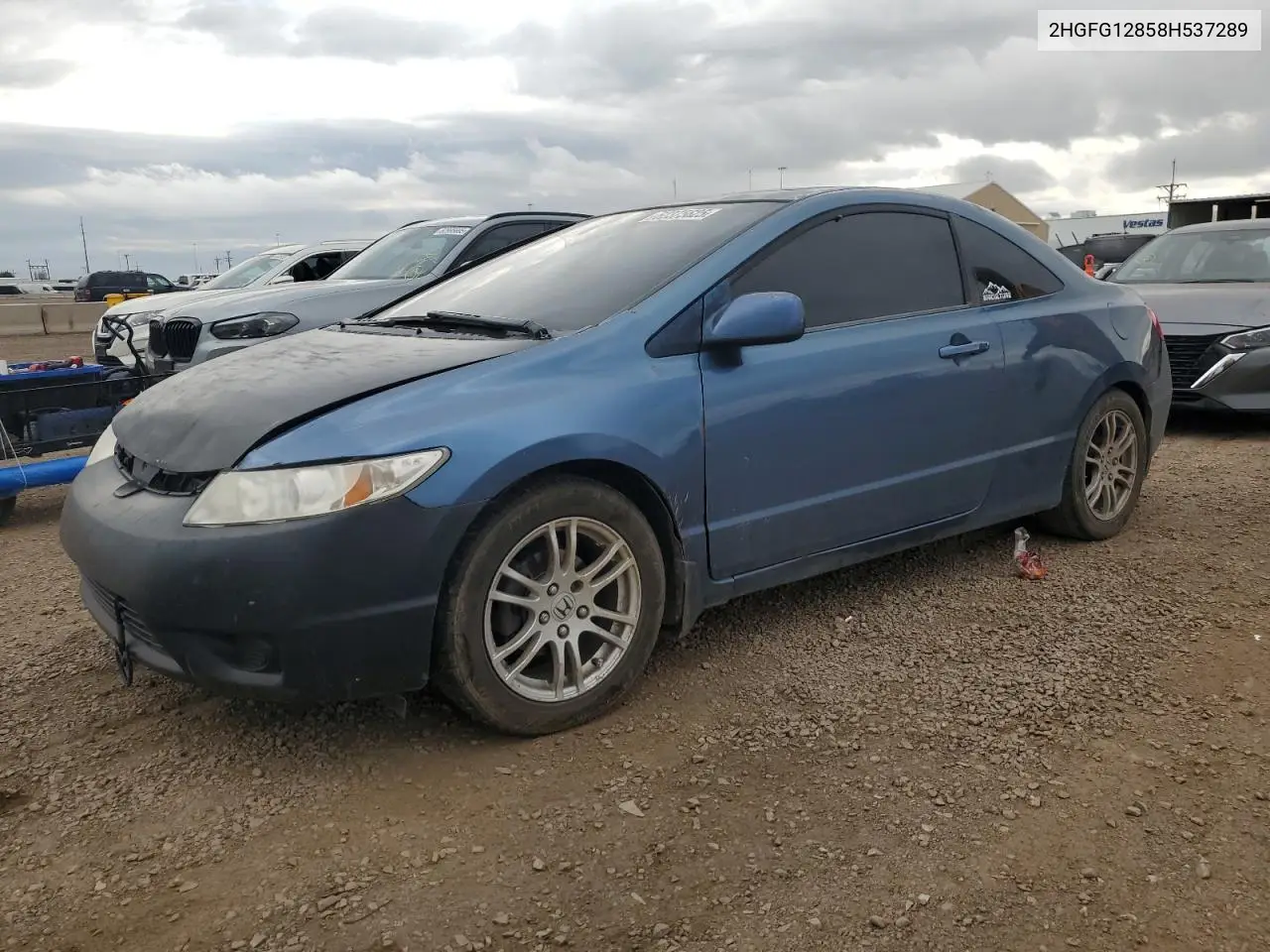 2008 Honda Civic Ex VIN: 2HGFG12858H537289 Lot: 62375625