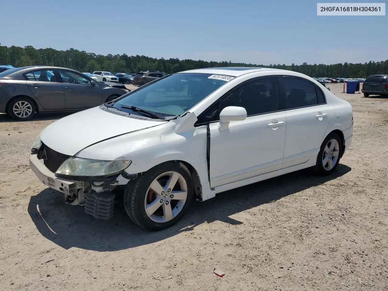 2008 Honda Civic Ex VIN: 2HGFA16818H304361 Lot: 62574835
