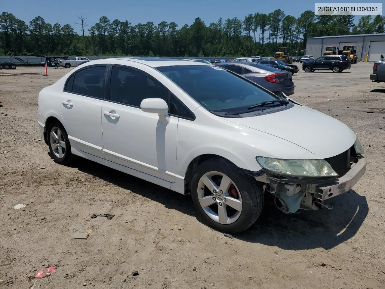 2008 Honda Civic Ex VIN: 2HGFA16818H304361 Lot: 62574835