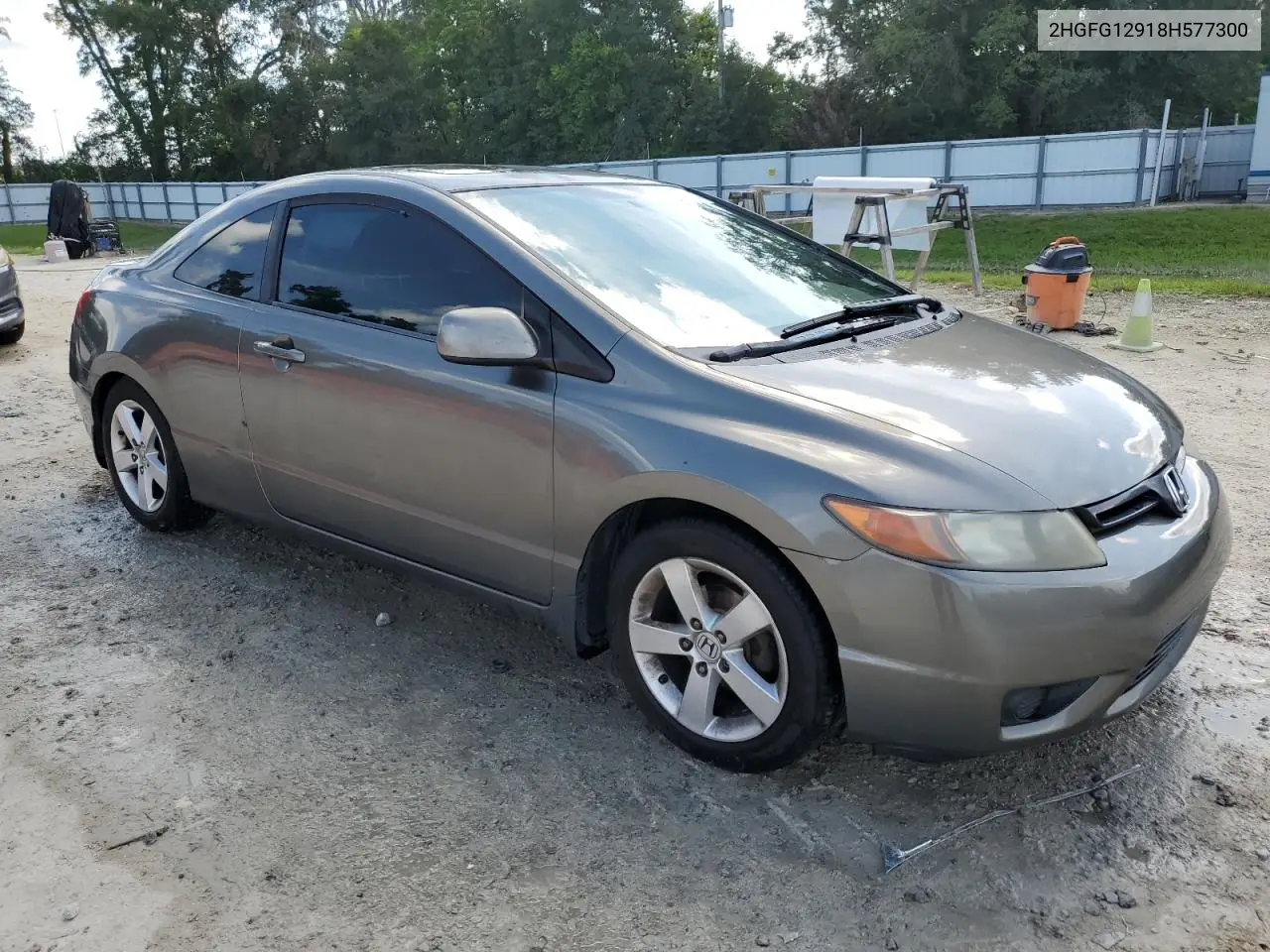 2008 Honda Civic Exl VIN: 2HGFG12918H577300 Lot: 62754285