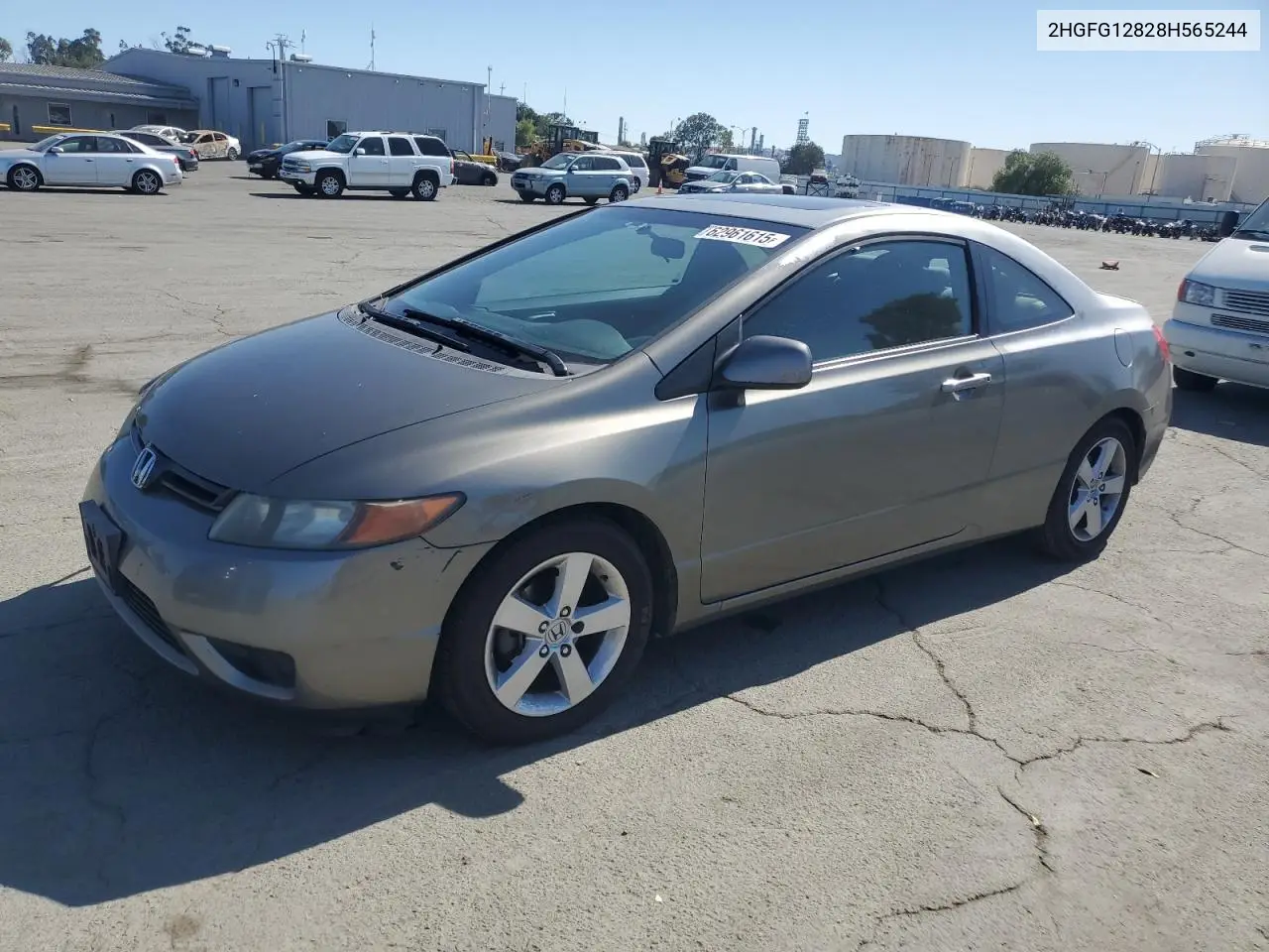 2008 Honda Civic Ex VIN: 2HGFG12828H565244 Lot: 62961615