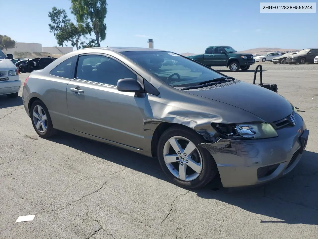 2008 Honda Civic Ex VIN: 2HGFG12828H565244 Lot: 62961615