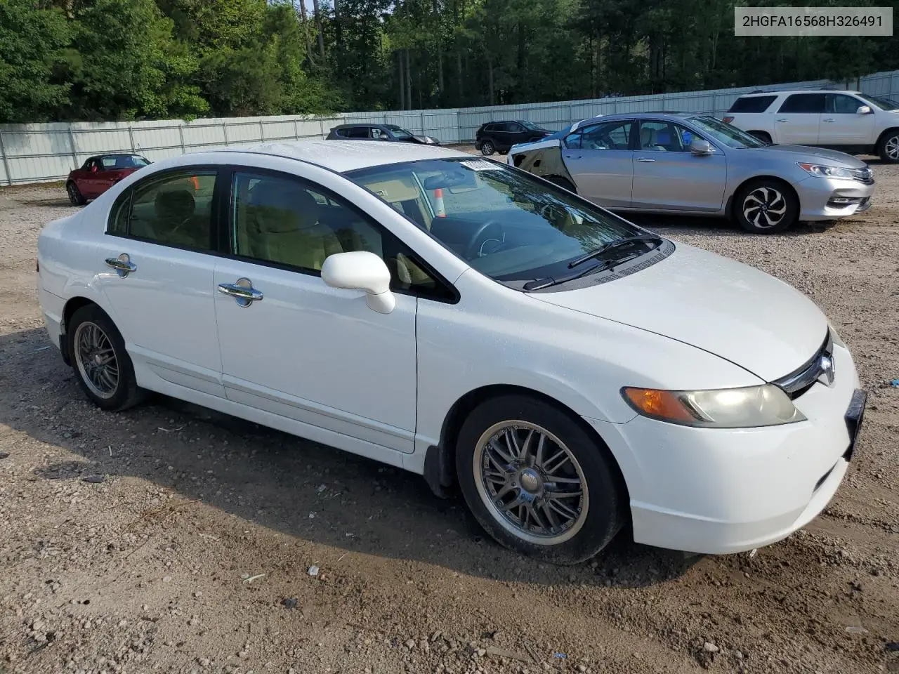 2008 Honda Civic Lx VIN: 2HGFA16568H326491 Lot: 63032955