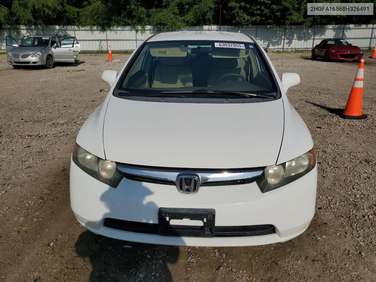 2008 Honda Civic Lx VIN: 2HGFA16568H326491 Lot: 63032955