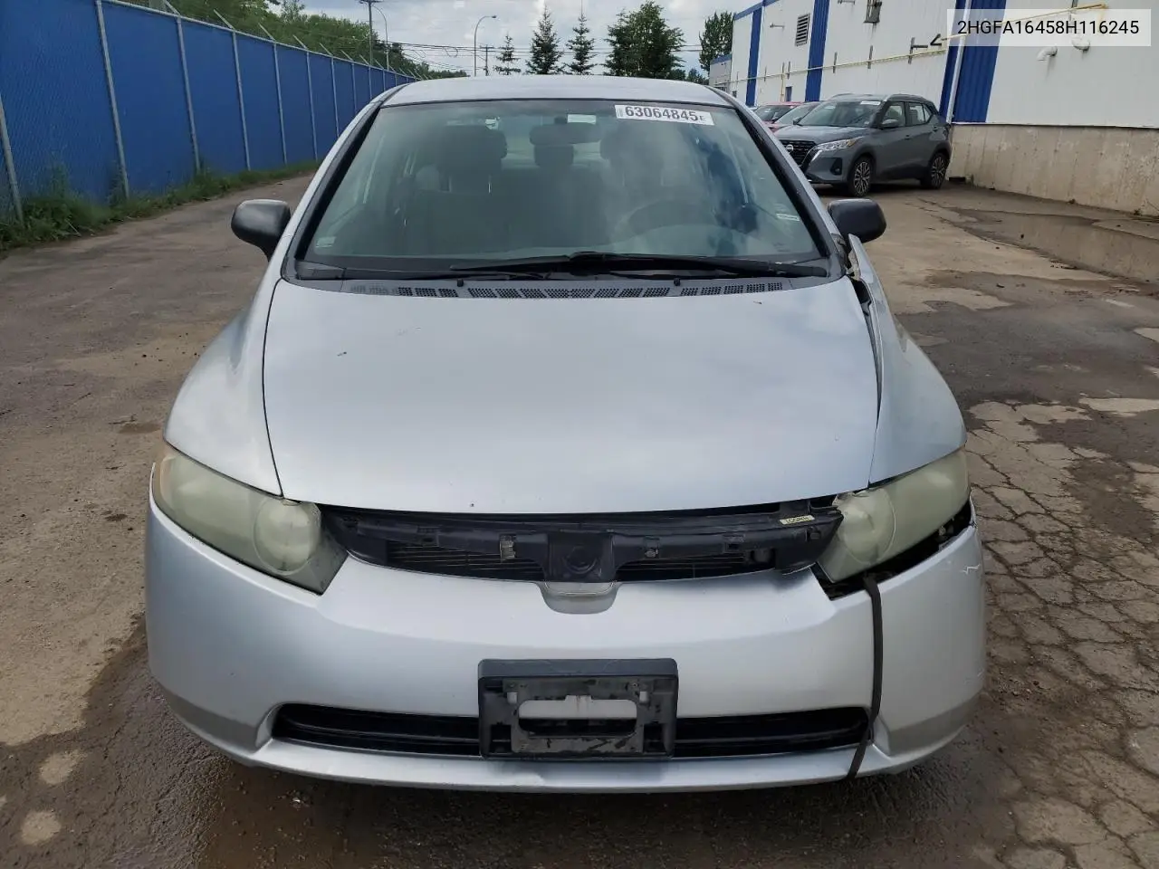2008 Honda Civic Dx-G VIN: 2HGFA16458H116245 Lot: 63064845