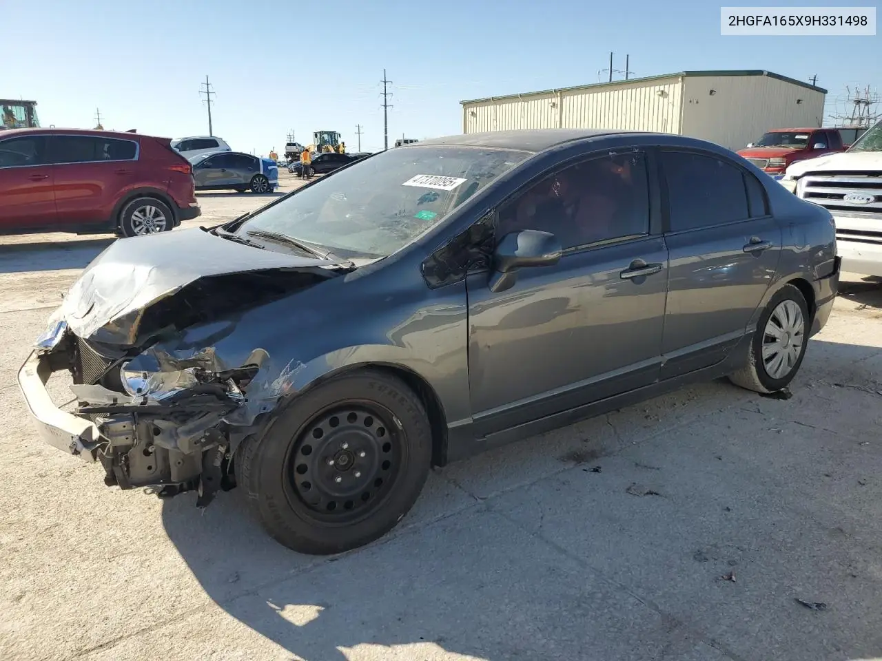 2009 Honda Civic Lx VIN: 2HGFA165X9H331498 Lot: 47370095