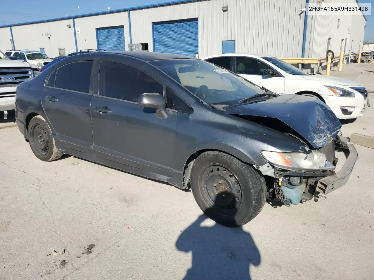 2009 Honda Civic Lx VIN: 2HGFA165X9H331498 Lot: 47370095