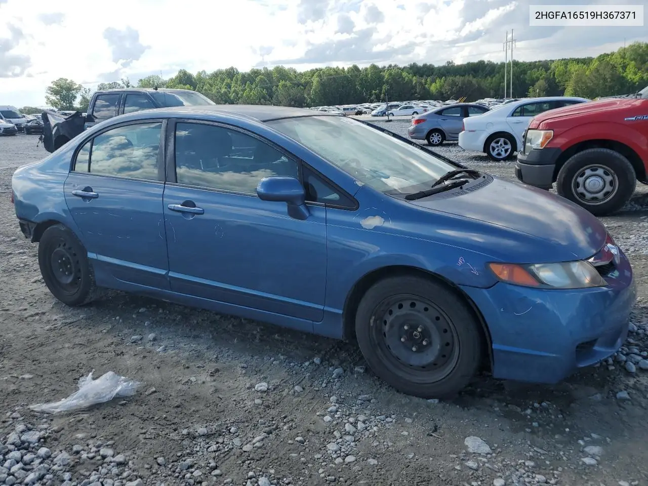 2009 Honda Civic Lx VIN: 2HGFA16519H367371 Lot: 53455605