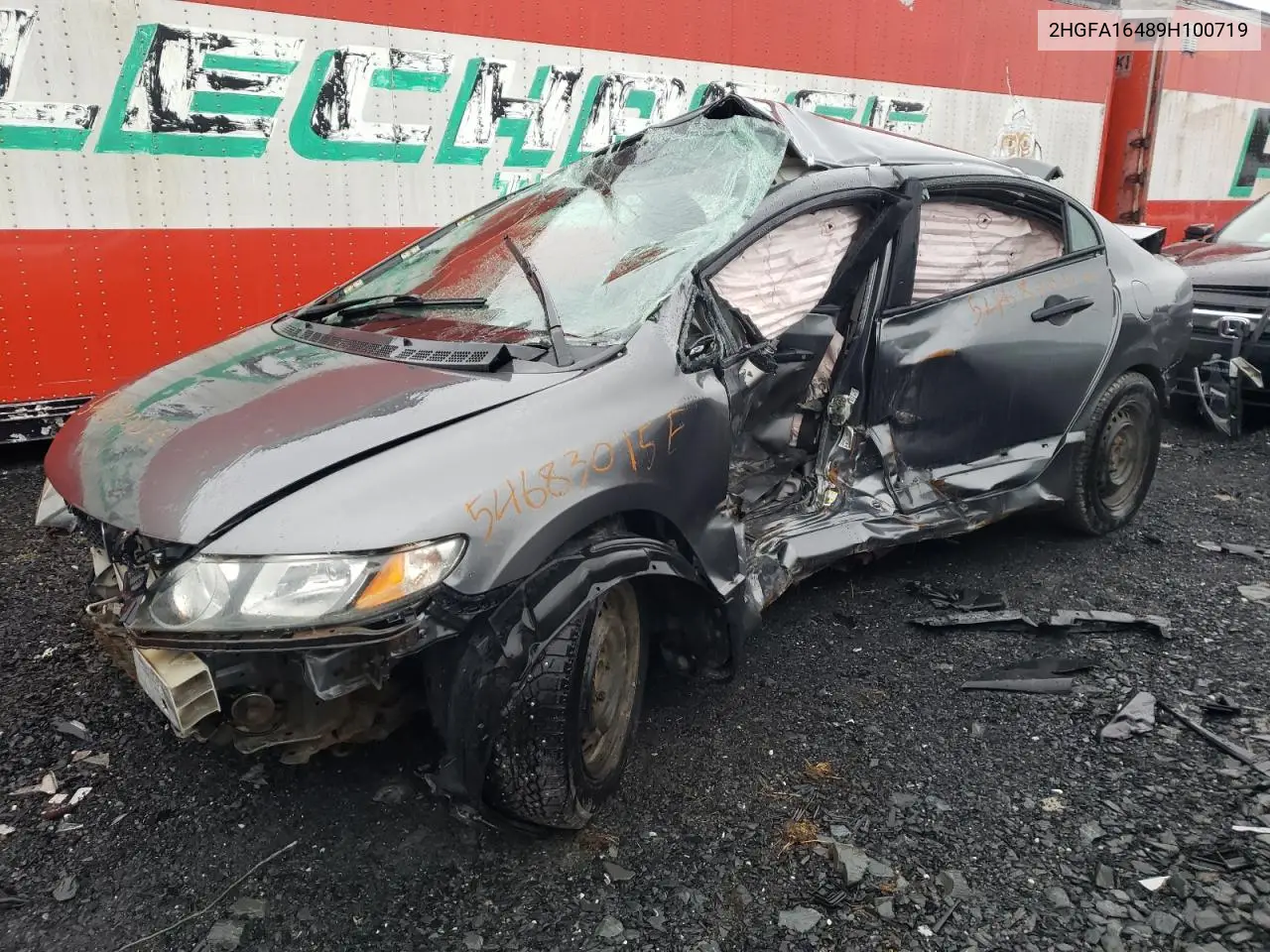 2009 Honda Civic Dx-G VIN: 2HGFA16489H100719 Lot: 54683015