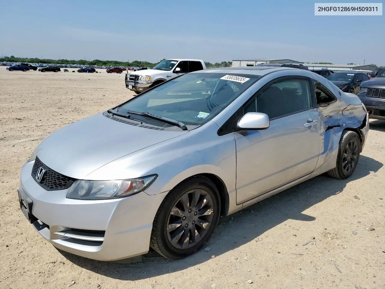 2009 Honda Civic Ex VIN: 2HGFG12869H509311 Lot: 55835655