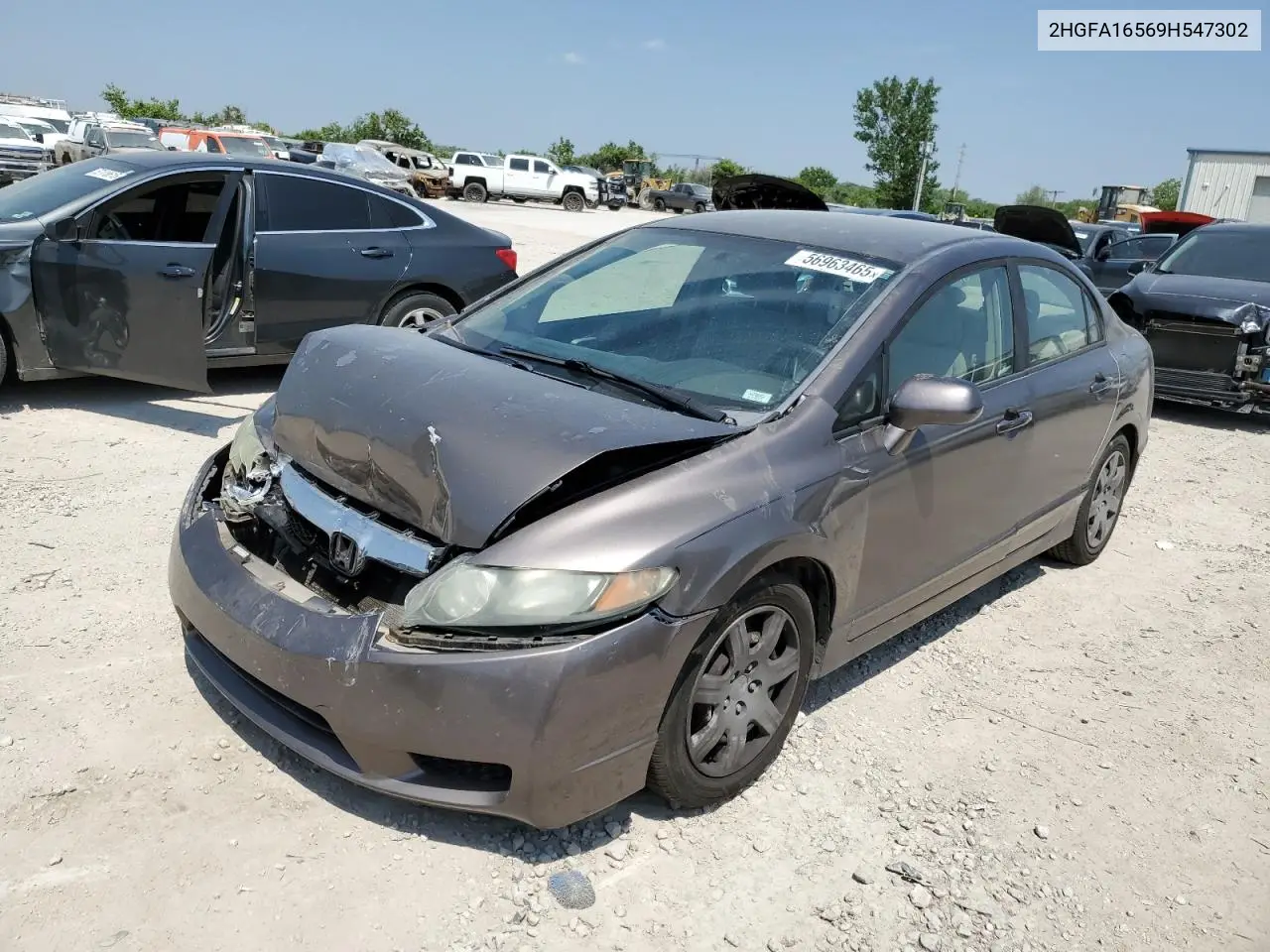 2009 Honda Civic Lx VIN: 2HGFA16569H547302 Lot: 56963465