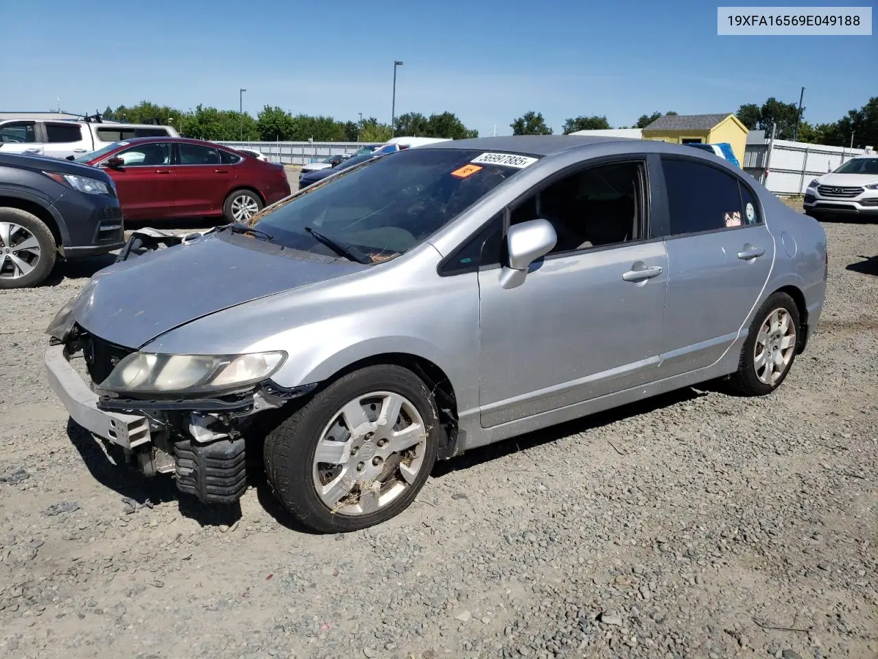2009 Honda Civic Lx VIN: 19XFA16569E049188 Lot: 56997885