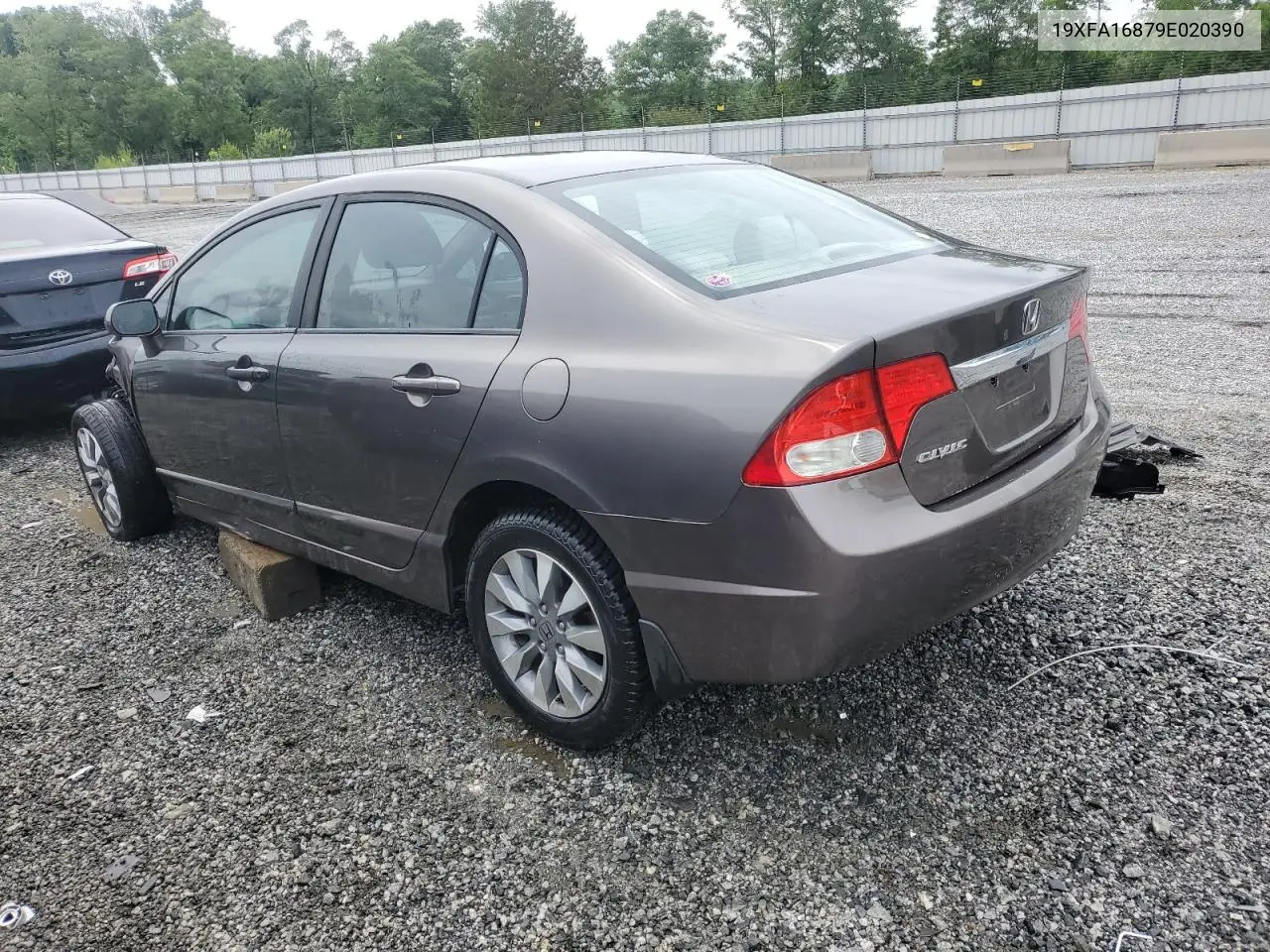 2009 Honda Civic Ex VIN: 19XFA16879E020390 Lot: 59013265