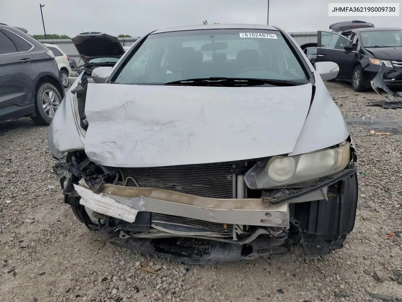2009 Honda Civic Hybrid VIN: JHMFA36219S009730 Lot: 61024875